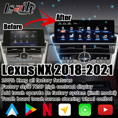 NX300 NX300h Lexus Android большой экран 10.25 дюймов Android Carplay обновление