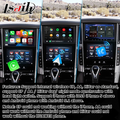 Интерфейс GPS carplay, 8+128GB интерфейс навигационной коробки Android 11 для Infiniti Q50 / Q60