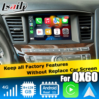 Infiniti QX60 GPS Android авто Carplay Навигационная система Мультимедийный интерфейс Android 11 8+128GB