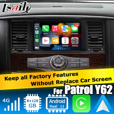 Nissan Patrol Y62 Armada База Qualcomm Автомобильная навигационная коробка Carplay GPS навигационное устройство