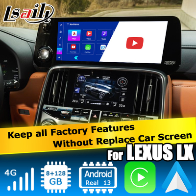 Lexus LX600 LX700h 2022 Android мультимедийный видеоинтерфейс на базе Qualcomm 6125 8+128 Android 13