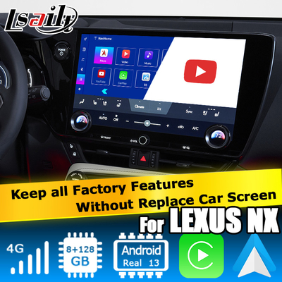 Lexus NX NX200 NX350h NX250 Android 11 мультимедийный видеоинтерфейс carplay android auto