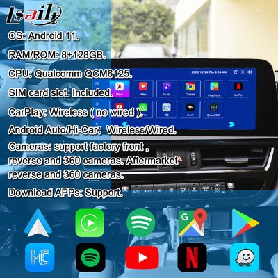 8+128GB Android Infotainment Module для Lexus ES 2022-2024 RX NX LX GX LS... с поддержкой YouTube, NetFlix, Google Play, Waze