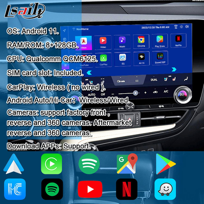 Lsailt Qualcomm Lexus Видео интерфейс для Lexus NX260 NX350H LX RX ES Интерфейс инфоразвлечений Включает YouTube, NetFlix
