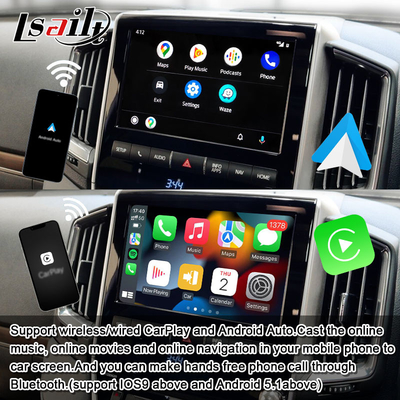 8+128GB Qualcomm Android Мультимедийный видеоинтерфейс для Land Cruiser 2013-2021 LC200, VX_R, GX_R с беспроводным CarPlay