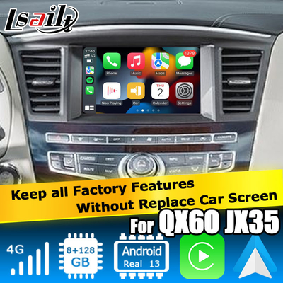 Интерфейс Android 13 Carplay Box Yandex Navi Для Infiniti QX60 / JX35 Система Qualcomm 8+128