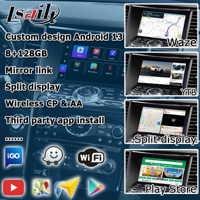 Поддержка интерфейса Android 13 Navigation Car Video Waze / Youtube для Infiniti QX70 / FX50 FX35 FX37