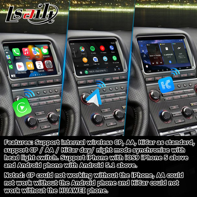 Android 13 8+128 Навигация беспроводный carplay Android авто видео интерфейс для Nissan GT-R GTR R35