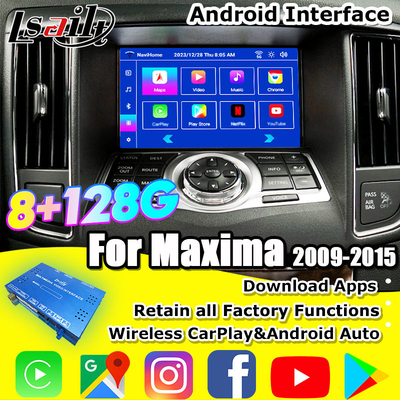 Lsailt 8G CarPlay&Android Видео интерфейс для Nissan Maxima 09-15 Infiniti G37 с Google, YouTube, NetFlix