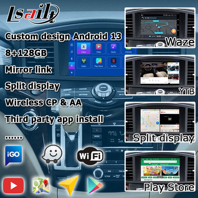 Android 13 Система беспроводный интерфейс Carplay для Nissan Quest RE52 Elgrand E52 2011-2020