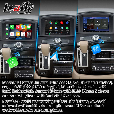 Android 13 Система беспроводный интерфейс Carplay для Nissan Quest RE52 Elgrand E52 2011-2020