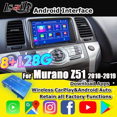 Lsailt 8G CarPlay/Android мультимедийный интерфейс для Nissan Murano, Quest, Patrol Infiniti QX с NetFlix, Google Map