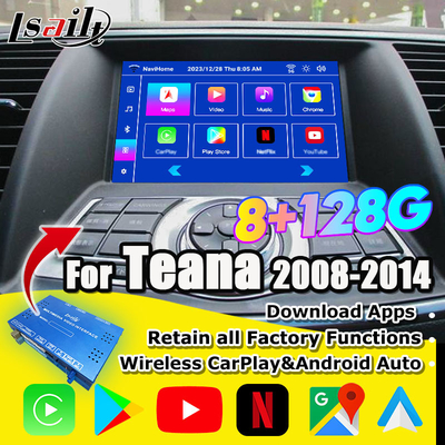 Nissan Multmedia Interface для Teana J32 Murano Quest Patrol Android 13 Инфоразвлекательный модуль с NetFlix, YouTube