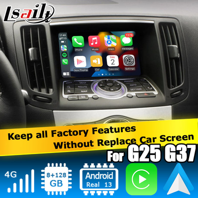 Infiniti G серии Skyline G37 G25 G35 Q40 V36 Android 13 видеоинтерфейс с carplay android auto