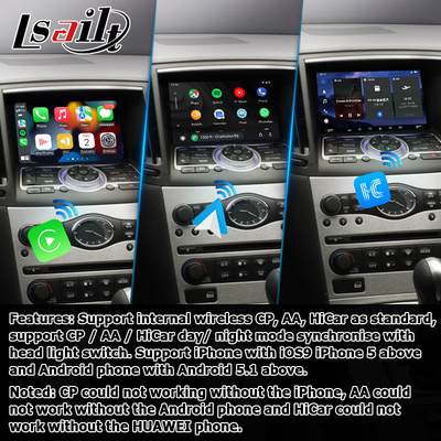 Infiniti G серии Skyline G37 G25 G35 Q40 V36 Android 13 видеоинтерфейс с carplay android auto
