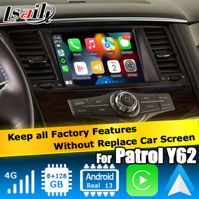 Nissan Patrol Armada Y62 Android 13 Qualcomm 8+128GB Carplay андроид авто видео интерфейс коробка