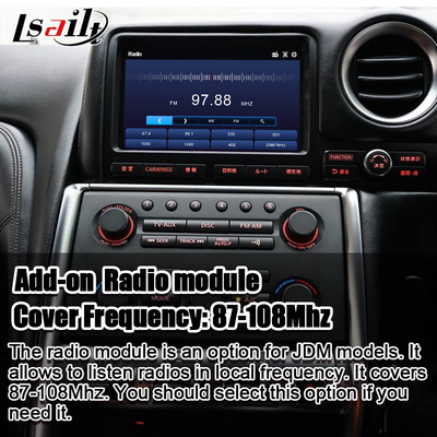 Беспроводный интерфейс CarPlay / Android Infotainment Module для GT-R GTR R35 2008-2010 JDM Модель включает NetFlix, YouTbe