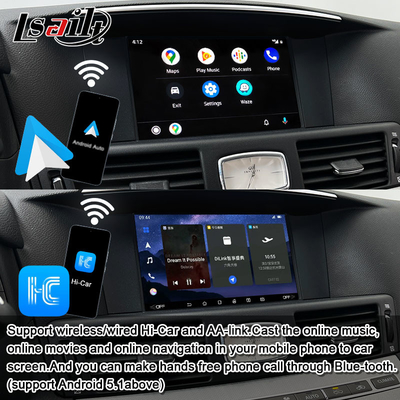 8G Qualcomm Android мультимедийный интерфейс для Infiniti Q70 M45 M25 2010- беспроводной CarPlay Box, Android Auto, NetFlix