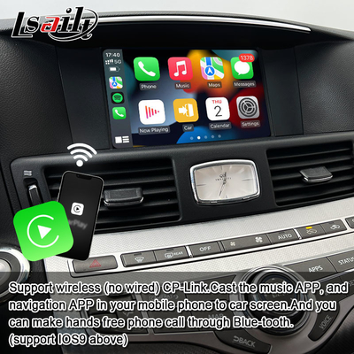 8G Qualcomm Android мультимедийный интерфейс для Infiniti Q70 M45 M25 2010- беспроводной CarPlay Box, Android Auto, NetFlix