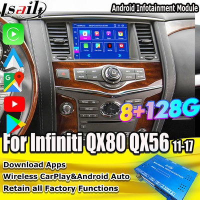 8G Android Infotainment Module для Infiniti QX80 QX56 Nissan Patrol 20100-2021 Беспроводной интерфейс CarPlay, YouTube