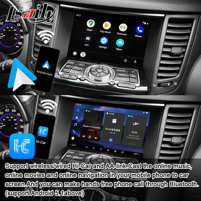 Lsailt 8G Android мультимедийный интерфейс для Infiniti QX70 FX35 FX37 2008-2017 интегрированный беспроводной CarPlay, Android Auto