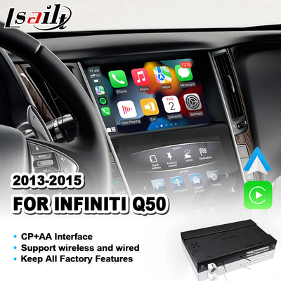 Беспроводной интерфейс интеграции Android Auto Carplay для Infiniti Q50 2013-2015 годов