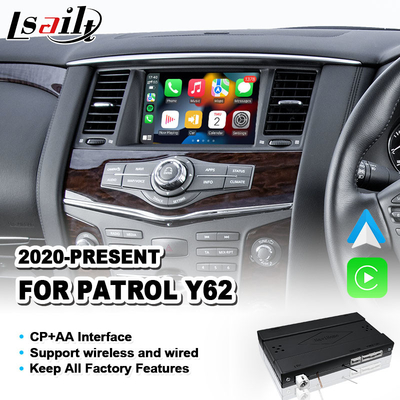 Интерфейс Carplay Android Auto Multimedia для 2020-2023 годов Nissan Patrol Y62