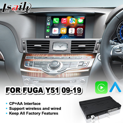 Интеграционный видеоинтерфейс Android Auto OEM Carplay для Nissan Fuga Y51 2009-2019 годов