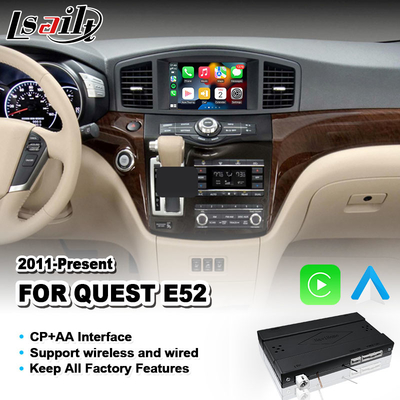 Интерфейс Android Auto CP AA Video Carplay для 2011-2022 годов Nissan Quest E52