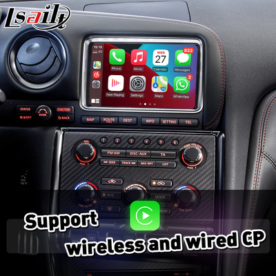 Lsailt Android Auto CP AA OEM Интеграционный видео интерфейс Carplay для Nissan GTR GT-R R35 2011-2016