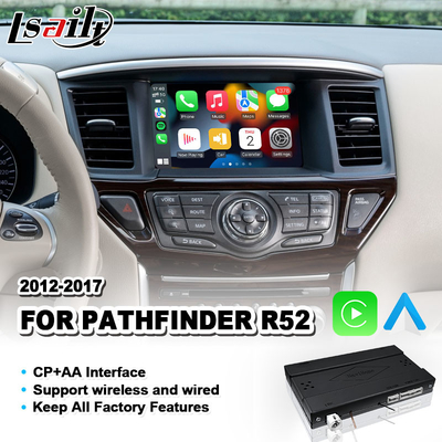 Lsailt Android Auto Wireless Carplay Interface для 2012-2017 годов Nissan Pathfinder R52