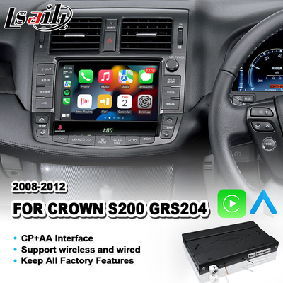 Lsailt Wireless Android Auto CP AA Видео Карплей интерфейс для Toyota Crown S200 GWS204 2008-2012