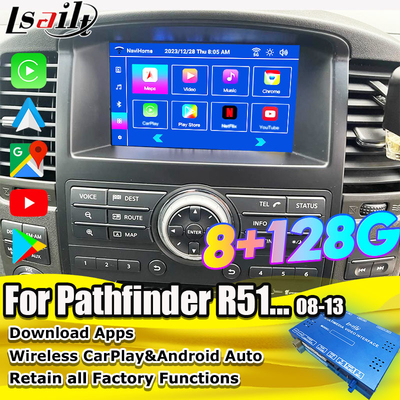 Lsailt OEM Интеграция Android Мультимедийный видеоинтерфейс для Pathfinder R51 Nissan Navara D40 CarPlay&Android Auto Retrofit