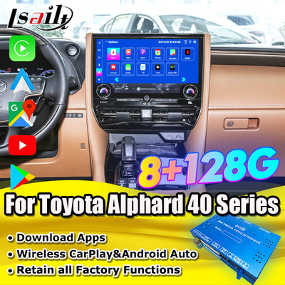 Android 13 Android мультимедийный интерфейс для Toyota Alphard 40 Series 2023-2024 Harrier, поддержка Vellfire YouTube, NetFlix, Google Play, 360 панорамных камер