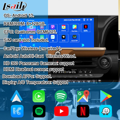Android 13 Мультимедийный интерфейс для Toyota Crown 2023-2024 Royal Majesta Athlete Infotainment Module OEM Retrofit