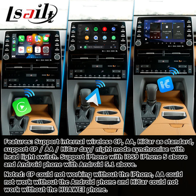 Интерфейс автоматического carplay видео- интерфейса андроида 8 дюймов видео- для avalon Тойота касается настоящему моменту 3 2018