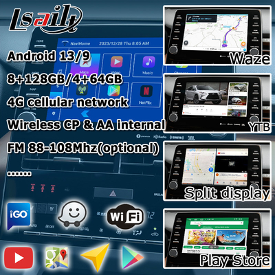 Интерфейс автоматического carplay видео- интерфейса андроида 8 дюймов видео- для avalon Тойота касается настоящему моменту 3 2018