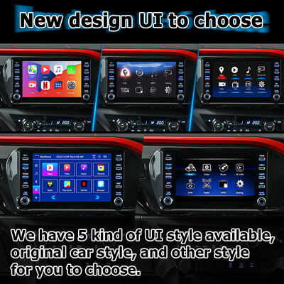 Toyota Hilux Android 13 мультимедийный видеоинтерфейс беспроводный carplay Android auto touch 3