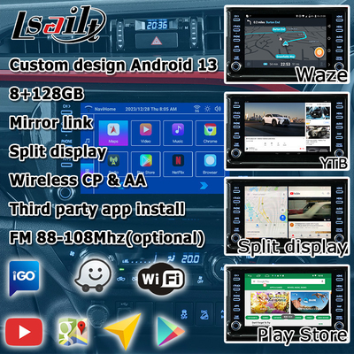 Toyota Hilux Android 13 мультимедийный видеоинтерфейс беспроводный carplay Android auto touch 3