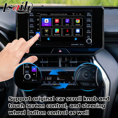 Toyota Harrier Venza Android 13 мультимедийный видеоинтерфейс 2019-present беспроводный carplay android auto