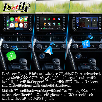 Toyota Harrier Venza Android 13 мультимедийный видеоинтерфейс 2019-present беспроводный carplay android auto