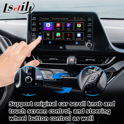 Toyota C-HR CHR Android 13 мультимедийный интерфейс с беспроводным Android авто carplay