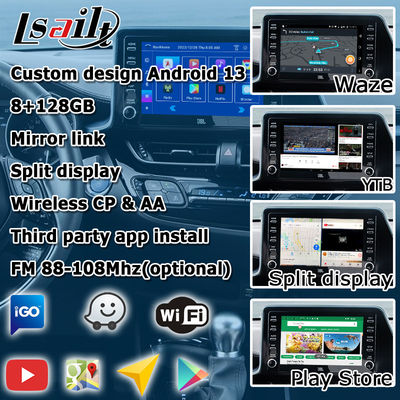 Мультимедийный интерфейс Toyota C-HR CHR Android 13 с Android Auto и CarPlay