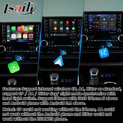 Автомобильный видеоинтерфейс беспроводный carplay андроид авто андроид 13 TOYOTA Highlander