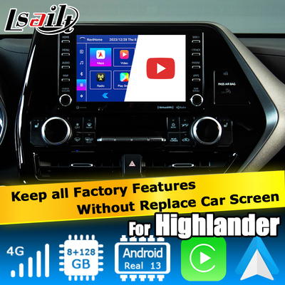 Автомобильный видеоинтерфейс беспроводный carplay андроид авто андроид 13 TOYOTA Highlander