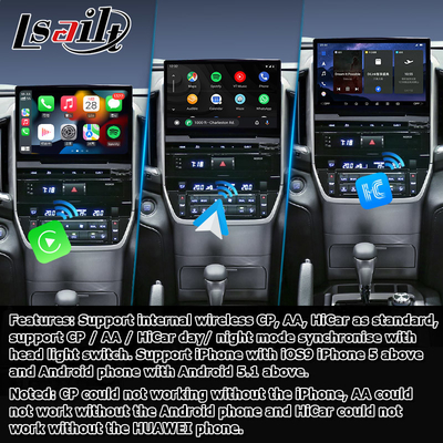 Автомобиль Android 13 навигационный ящик для Toyota LC200 GXR Fujitsu блок Carplay waze youtube задний вид и т.д.