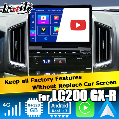 Автомобиль Android 13 навигационный ящик для Toyota LC200 GXR Fujitsu блок Carplay waze youtube задний вид и т.д.