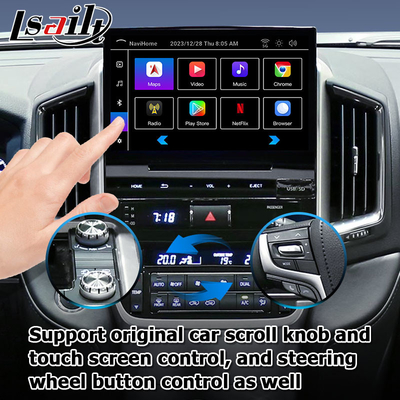 Автомобиль Android 13 навигационный ящик для Toyota LC200 GXR Fujitsu блок Carplay waze youtube задний вид и т.д.