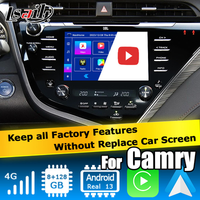 USB Toyota Camry Bluetooth Wifi интерфейса андроида Carplay сенсорного экрана автоматический видео-