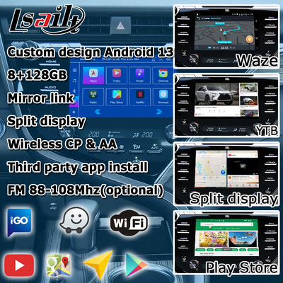 USB Toyota Camry Bluetooth Wifi интерфейса андроида Carplay сенсорного экрана автоматический видео-